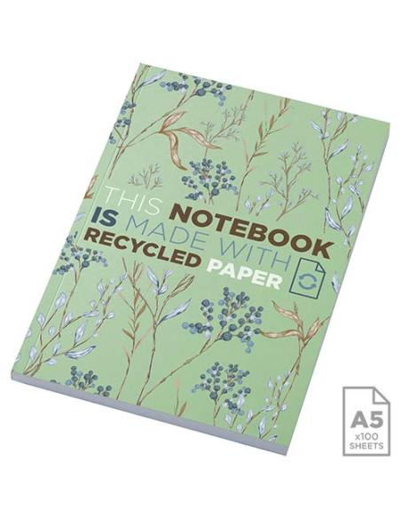 Libreta A5 de tapa blanda con 100 hojas de papel reciclado N16842012