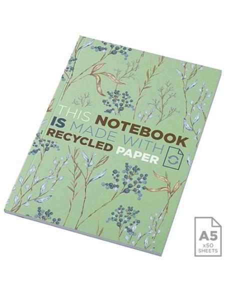 Libreta A5 de tapa blanda con 50 hojas de papel reciclado N16942012