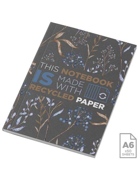 Libreta A6 de tapa blanda con 50 hojas de papel reciclado N09362012