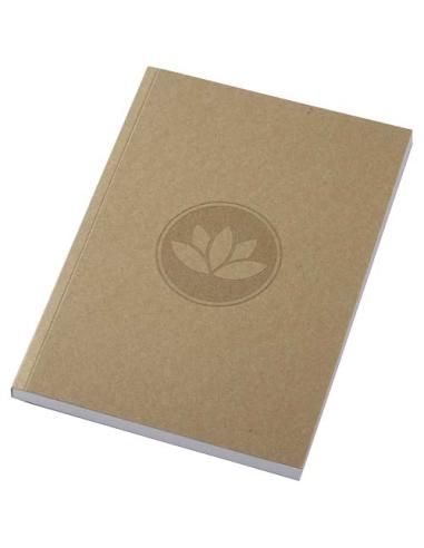 Libreta A5 de tapa blanda craft con 100 hojas de papel reciclado N60462012