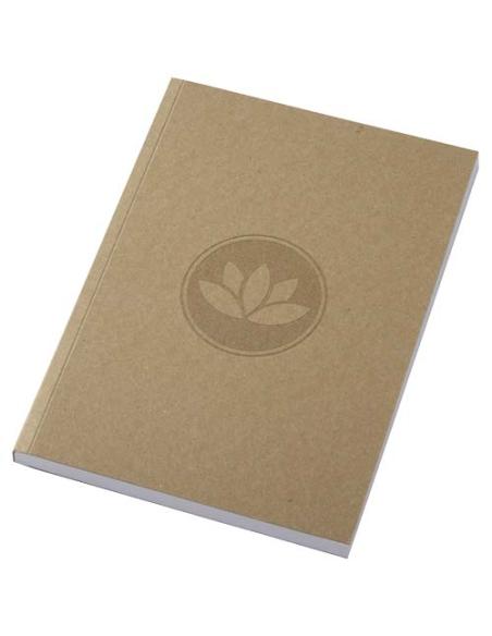 Libreta A5 de tapa blanda craft con 100 hojas de papel reciclado N60462012