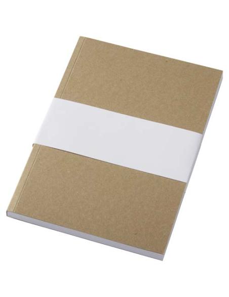 Libreta A5 de tapa blanda craft con 100 hojas de papel reciclado N60462012