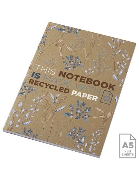 Libreta de tapa blanda craft con 50 hojas de papel reciclado N60562012