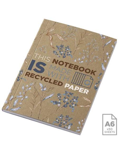 Libreta A6 de tapa blanda craft con 50 hojas de papel reciclado N60762012