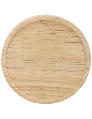 Taza de cerámica de 400 ml con base de madera N10664001