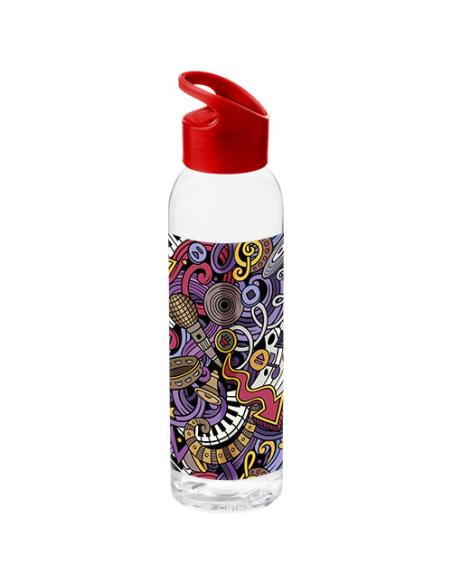 Botella de Tritan™ transparente con tapa de colores de 650 ml N20805001