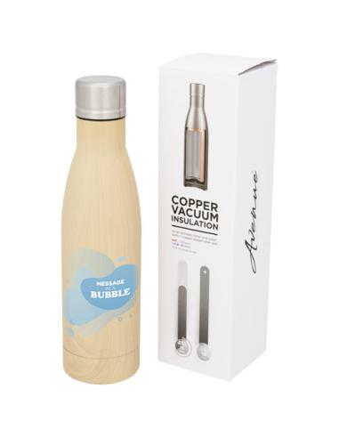 Bidón con aislamiento de cobre con diseño de madera de 500 ml N00515001