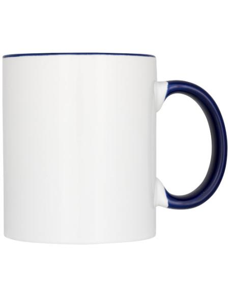 Taza de 350 ml para sublimación con asas e interior de color N10225001