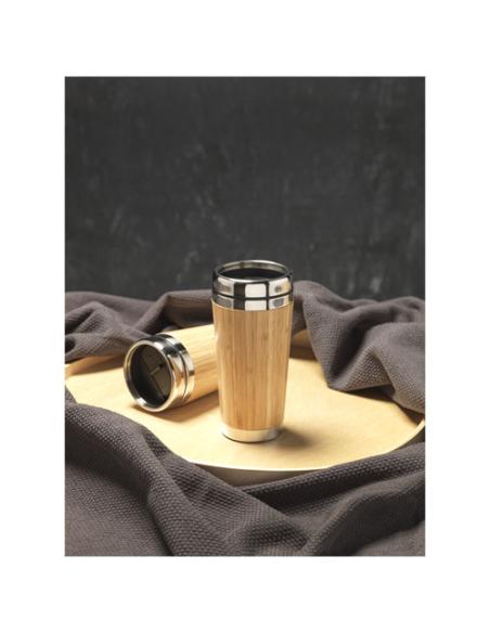 Vaso de 450 ml con exterior de bambú N63636001