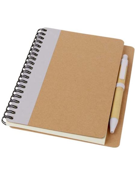 Libreta de papel reciclado con bolígrafo N19862601