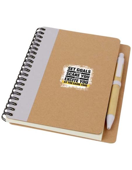 Libreta de papel reciclado con bolígrafo N19862601