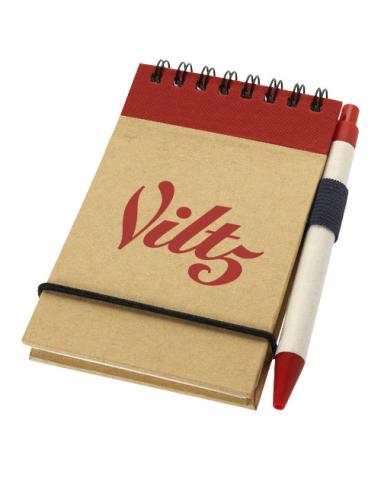 Bloc de notas A7 de papel reciclado con bolígrafo N00962601