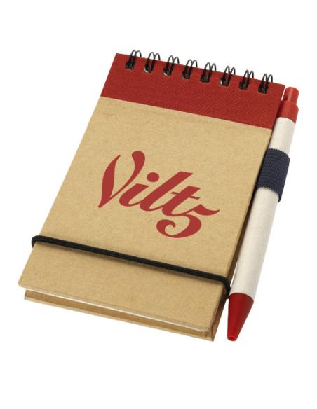 Bloc de notas A7 de papel reciclado con bolígrafo N00962601