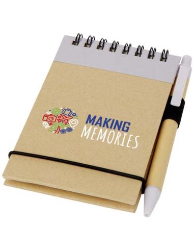 Bloc de notas A7 de papel reciclado con bolígrafo N19962601