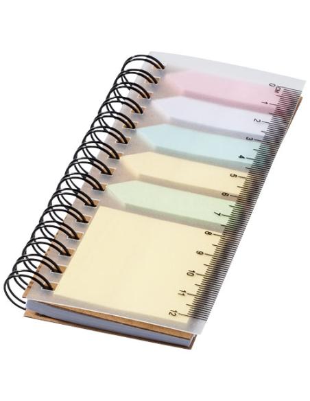Libreta con espiral y notas adhesivas de colores N00637601