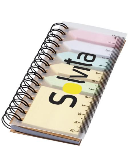 Libreta con espiral y notas adhesivas de colores N00637601