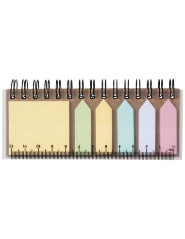 Libreta con espiral y notas adhesivas de colores N00637601