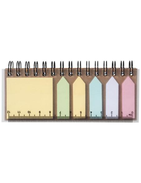 Libreta con espiral y notas adhesivas de colores N00637601