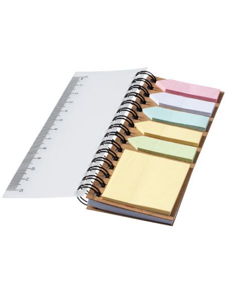 Libreta con espiral y notas adhesivas de colores N00637601
