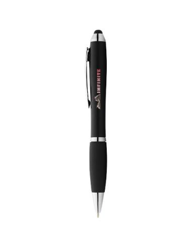 Bolígrafo stylus de color con empuñadura negra (tinta azul) N00309601