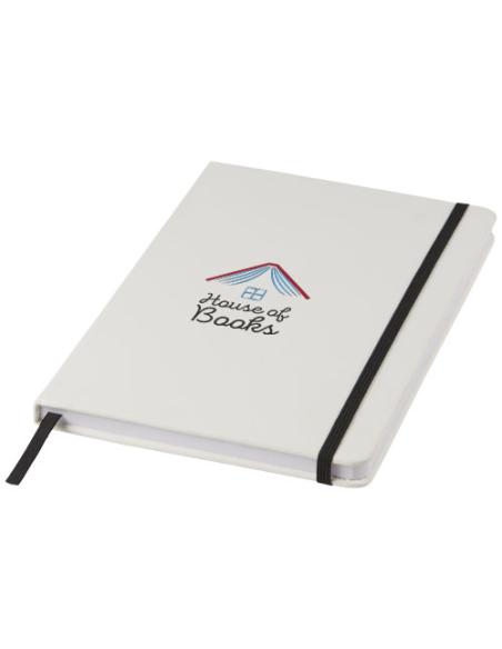 Libreta A5 blanca con cinta de color N00531701