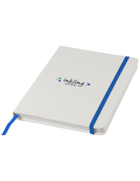 Libreta A5 blanca con cinta de color N10531701