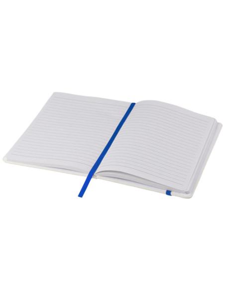 Libreta A5 blanca con cinta de color N10531701