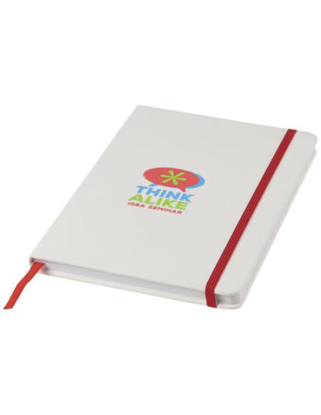Libreta A5 blanca con cinta de color N20531701