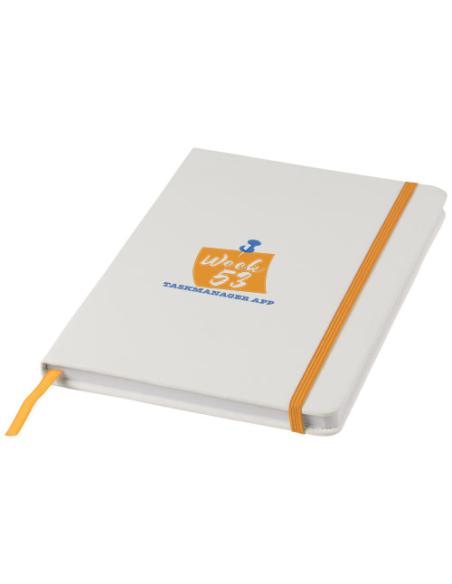 Libreta A5 blanca con cinta de color N40531701