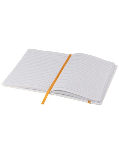 Libreta A5 blanca con cinta de color N40531701
