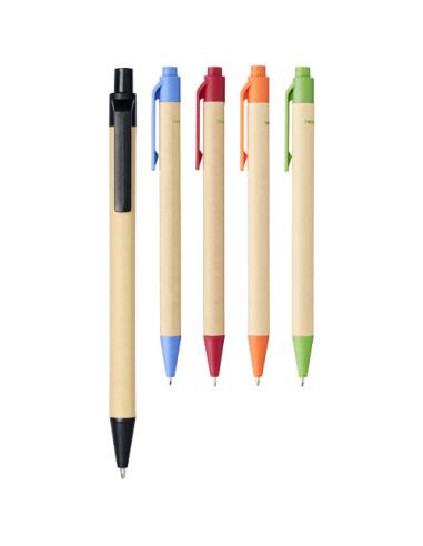 Bolígrafo de cartón reciclado y plástico de maíz (tinta negra) N00483701