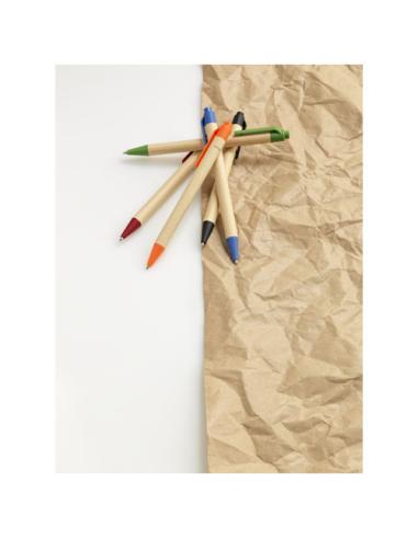 Bolígrafo de cartón reciclado y plástico de maíz (tinta negra) N30483701