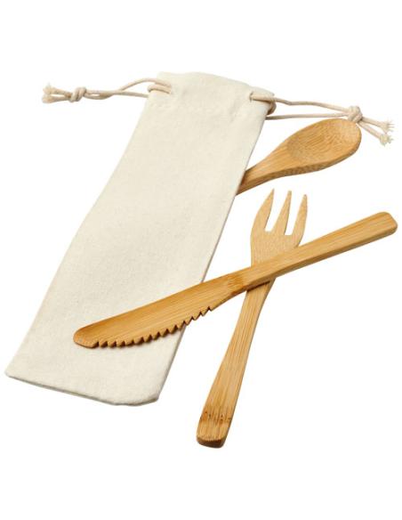 Juego de cubiertos de bambú N00599211