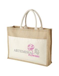 Bolsa Tote de yute con bolsillo N00625911 2