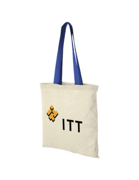 Bolsa Tote de algodón 100 g/m² con asas largas contrastadas N20131021