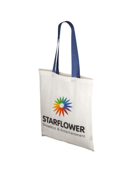 Bolsa Tote de algodón 100 g/m² con asas largas contrastadas N20131021