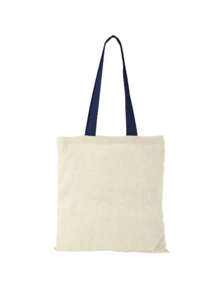 Bolsa Tote de algodón 100 g/m² con asas largas contrastadas N30131021