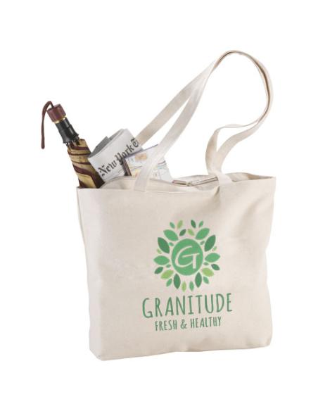 Bolsa Tote de algodón 320 g/m² con cremallera N00133021