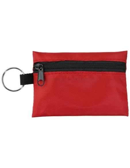 Funda con llavero con 16 elementos de primeros auxilios N40900221