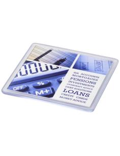 Posavasos de plástico cuadrado con papel insertado N00315012