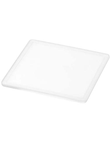 Posavasos de plástico cuadrado con papel insertado N00315012
