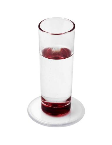 Posavasos de plástico redondo Ellison con papel insertado N00415012