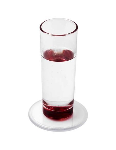 Posavasos de plástico redondo Ellison con papel insertado N00415012