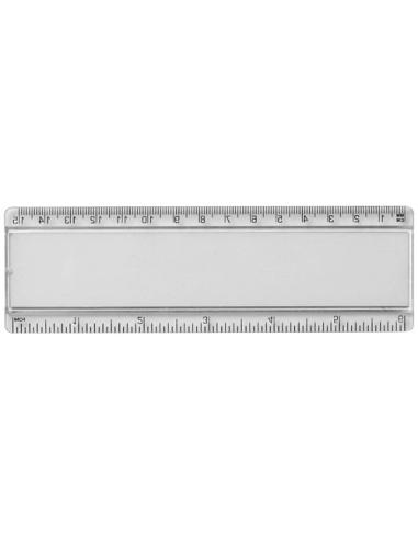 Regla de plástico de 15 cm con inserto de papel N00835012