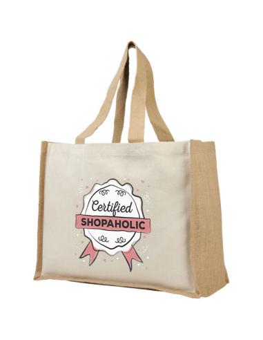 Bolsa Tote para la compra de lona y yute de 320 g/m² N00107012