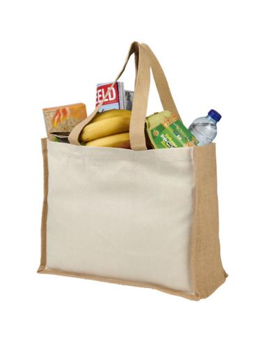 Bolsa Tote para la compra de lona y yute de 320 g/m² N00107012