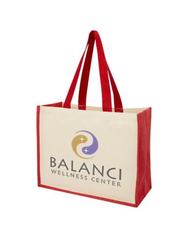 Bolsa Tote para la compra de lona y yute de 320 g/m² N12107012