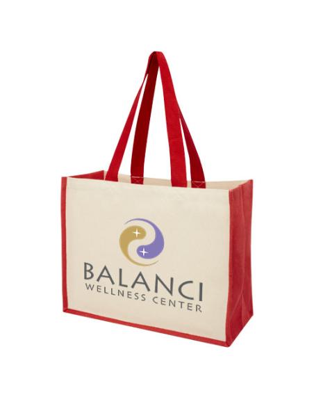 Bolsa Tote para la compra de lona y yute de 320 g/m² N12107012