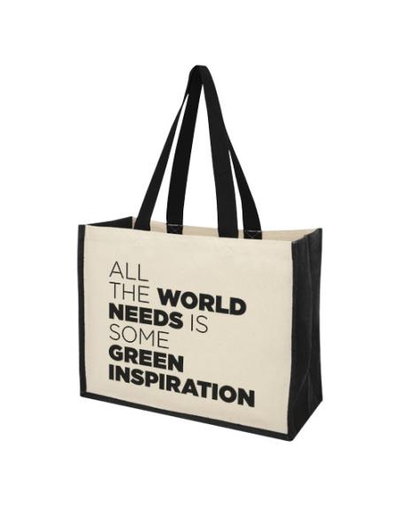 Bolsa Tote para la compra de lona y yute de 320 g/m² N09107012