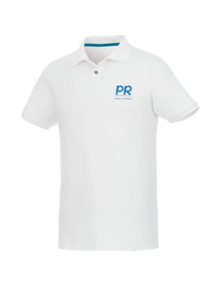 Polo de manga corta de material reciclado orgánico para hombre N01020573